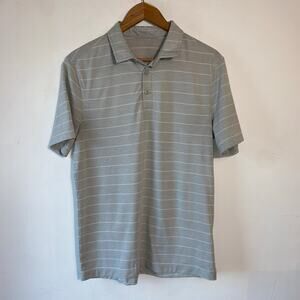 Lululemon Polo Shirt Mens Medium Shirt Short Sleeve Golf Performance Athletic
